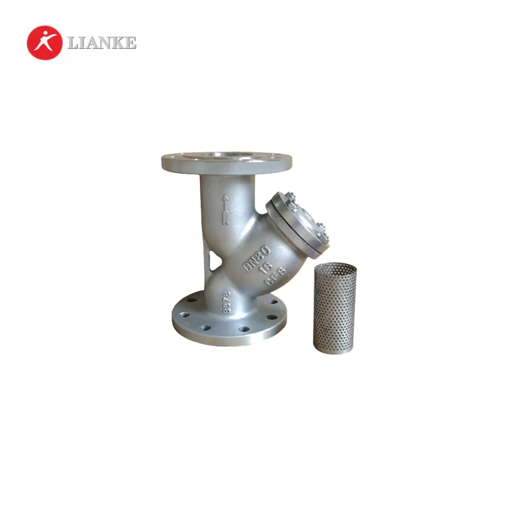 stainless steel y-type strainer drain valve for oil
