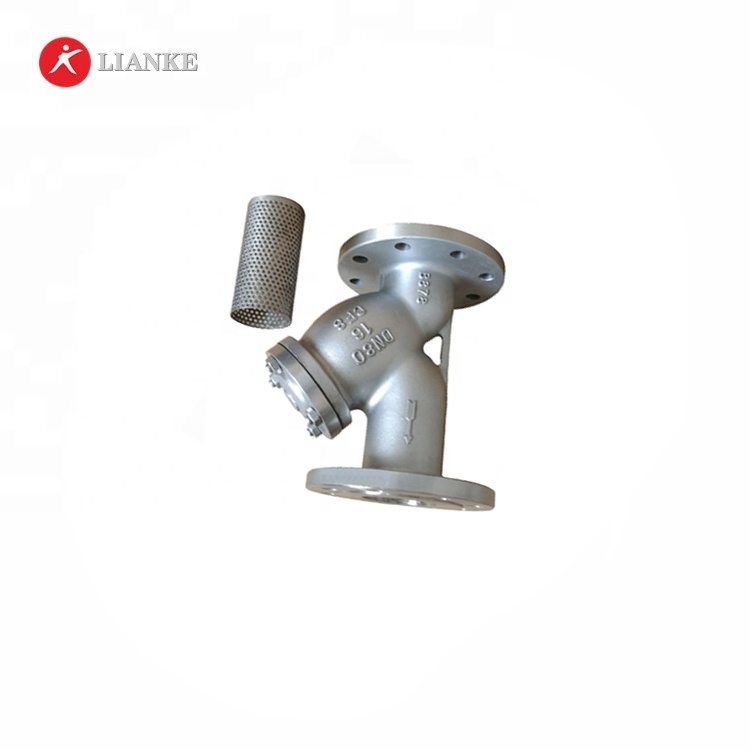 stainless steel y-type strainer drain valve for oil