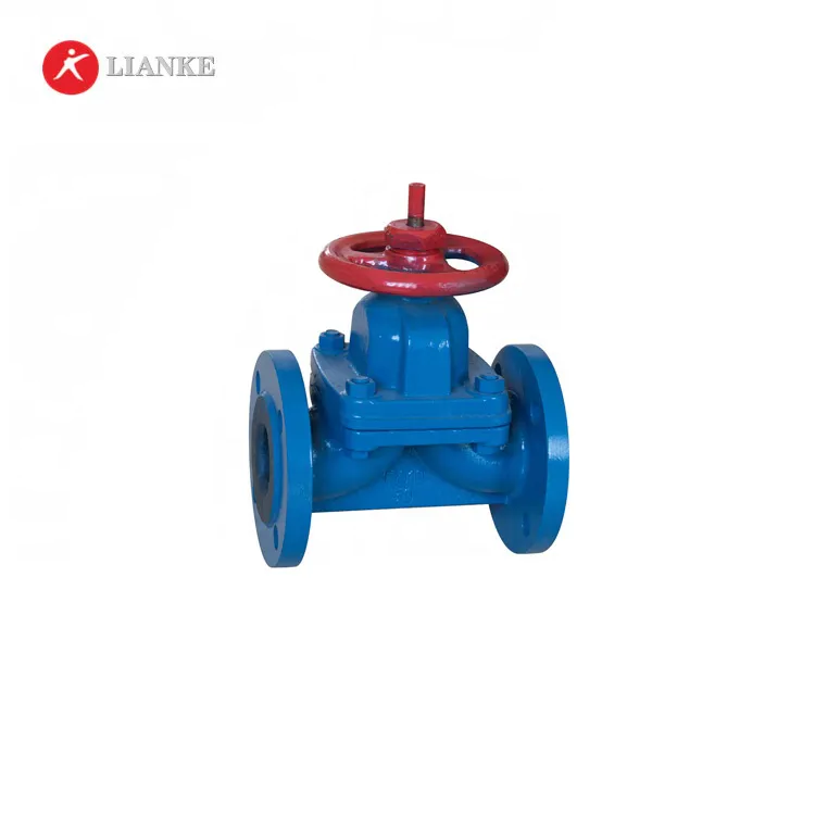 Weir type rubber lined  diaphragm valve