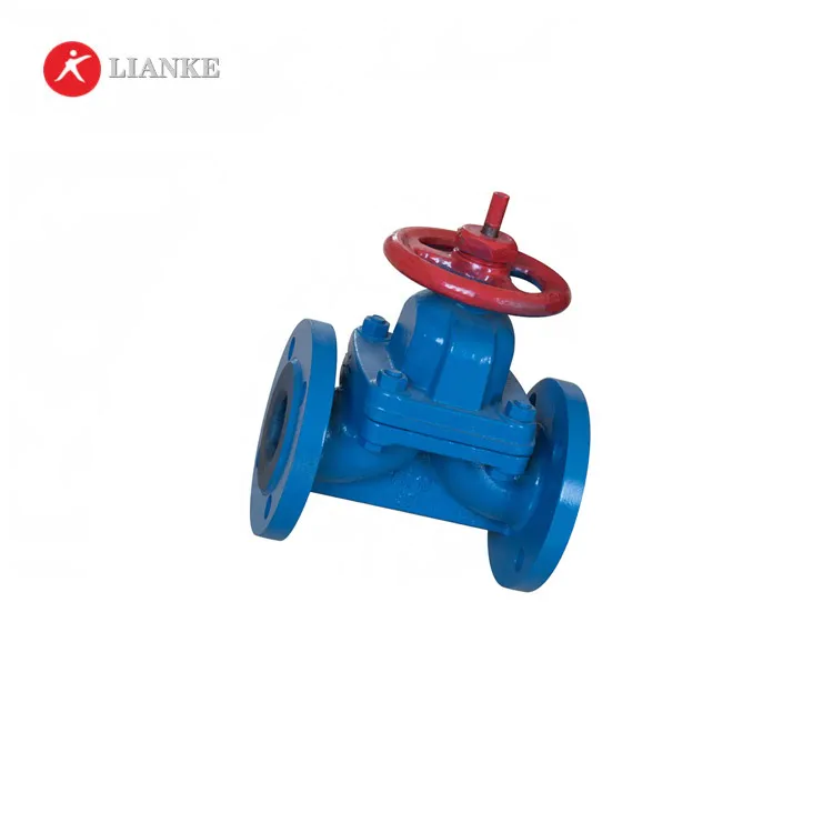 Weir type rubber lined  diaphragm valve