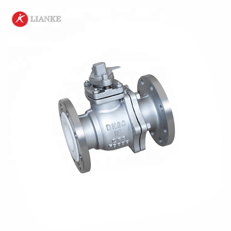 PTFE / PFA lined stainless steel ball valve