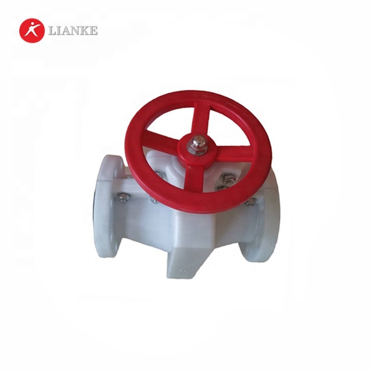 polypropylene pinch valve with flange connection