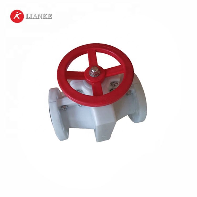 polypropylene pinch valve with flange connection