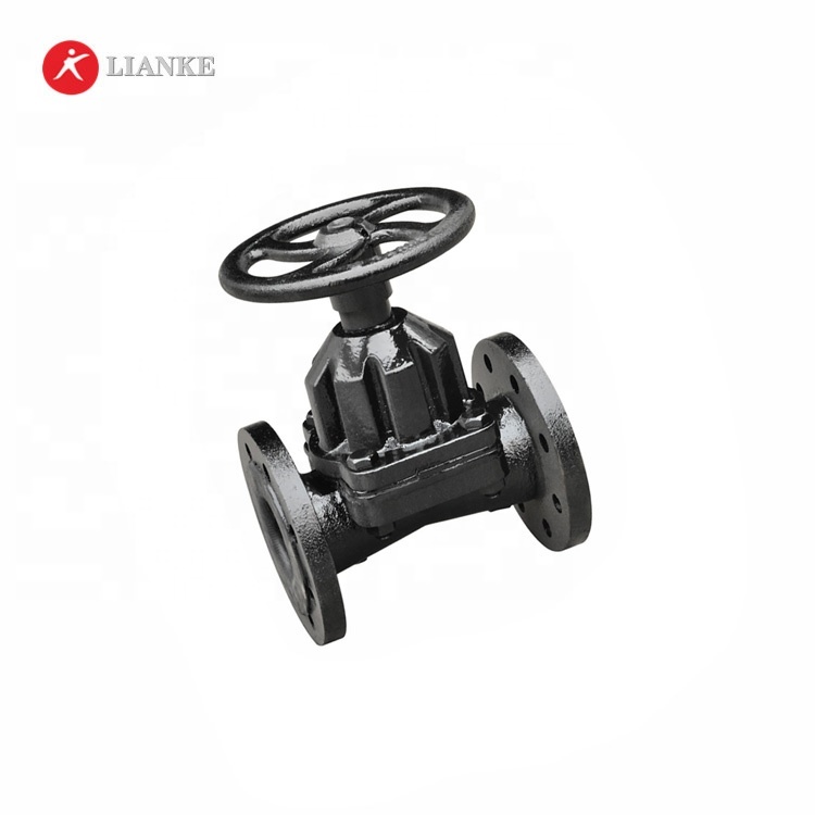 straight type rubber lined saunders valve