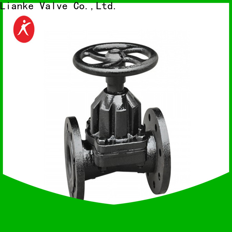 Lianke Valve stable saunders diaphragm valve on sale for water drainage