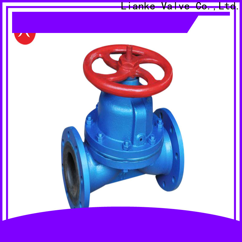 Lianke Valve saunders diaphragm valve manufacturer for water drainage
